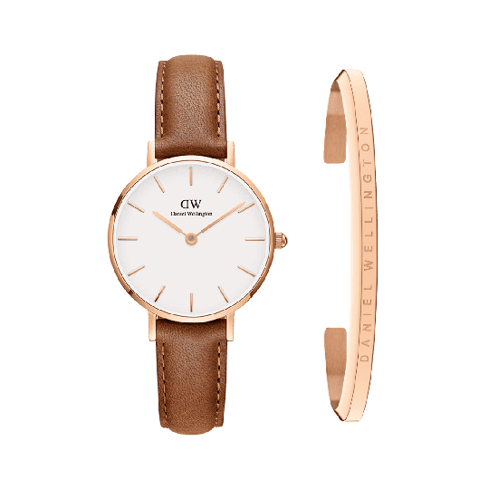 Daniel Wellington DW Petite Durham + CLASSIC Bracelet 28mm Roségull