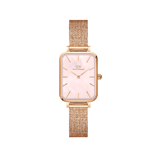 Daniel Wellington DW Klokke Quadro Pressed Melrose 20x26mm Roségull