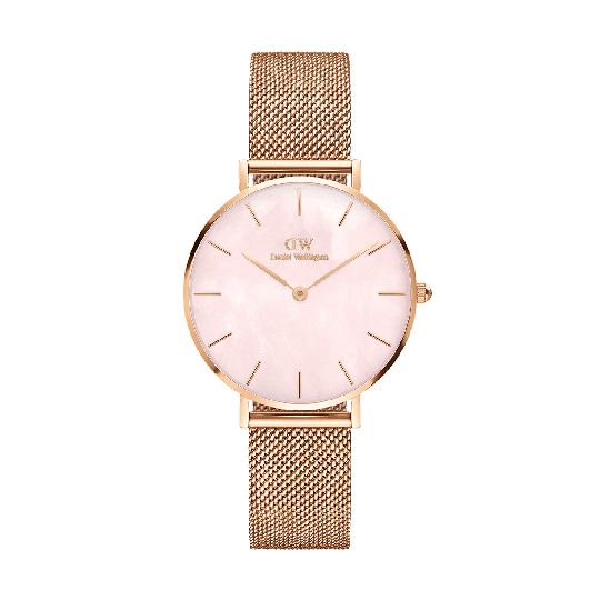 Daniel Wellington DW Klokke Petite Melrose Pearl 32mm Roségull