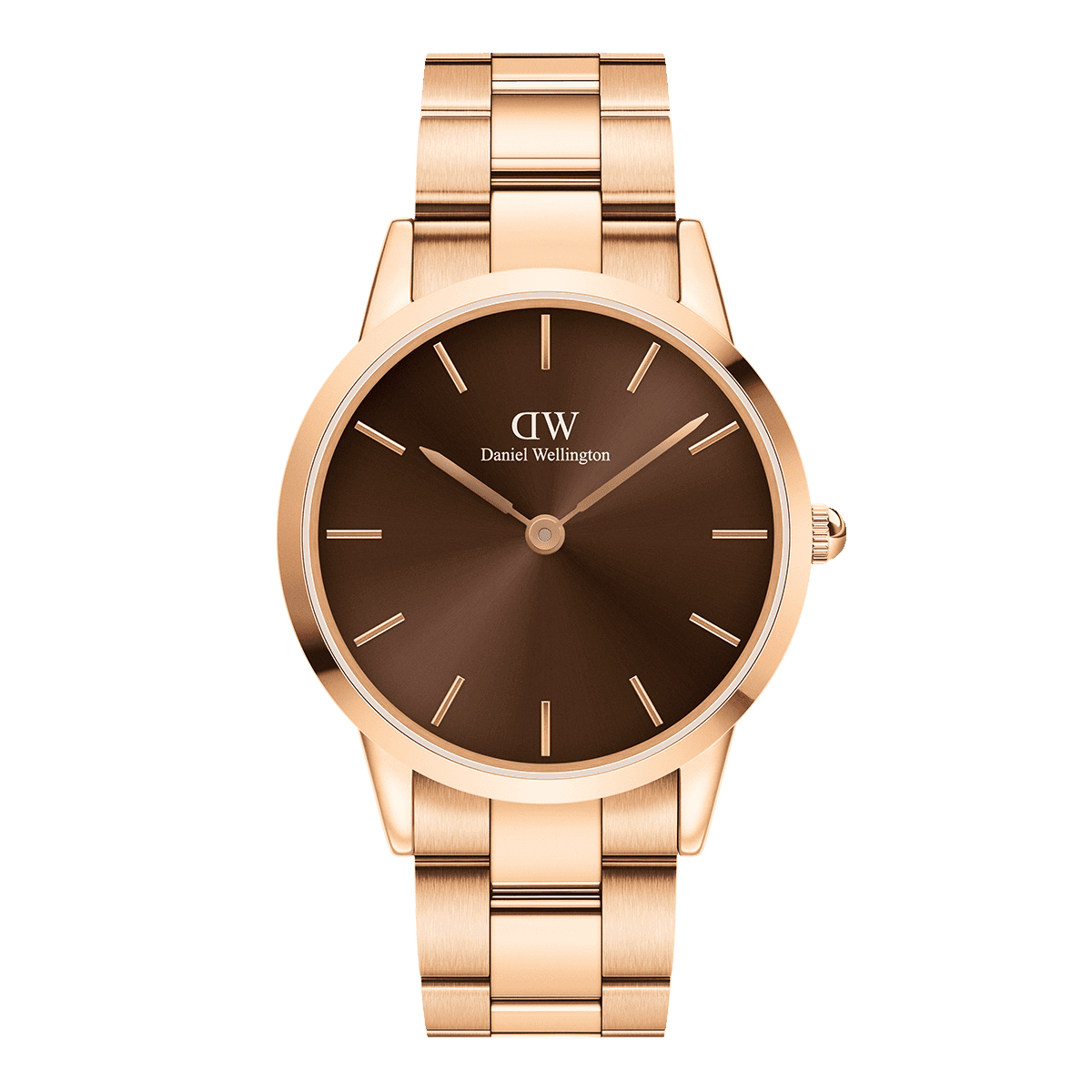 Daniel Wellington DW Klokke Iconic Link Amber 40mm Roségull