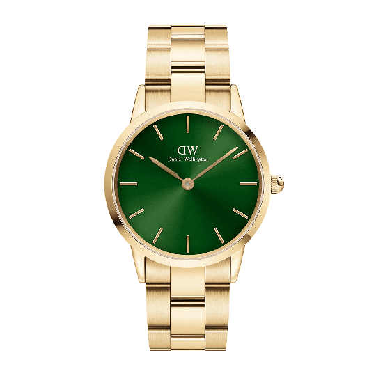 Daniel Wellington DW Klokke Iconic Link Emerald 36mm Gold