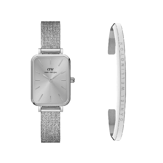 Daniel Wellington DW Quadro Unitone + Classic Bracelet Small 20x26mm Sølv