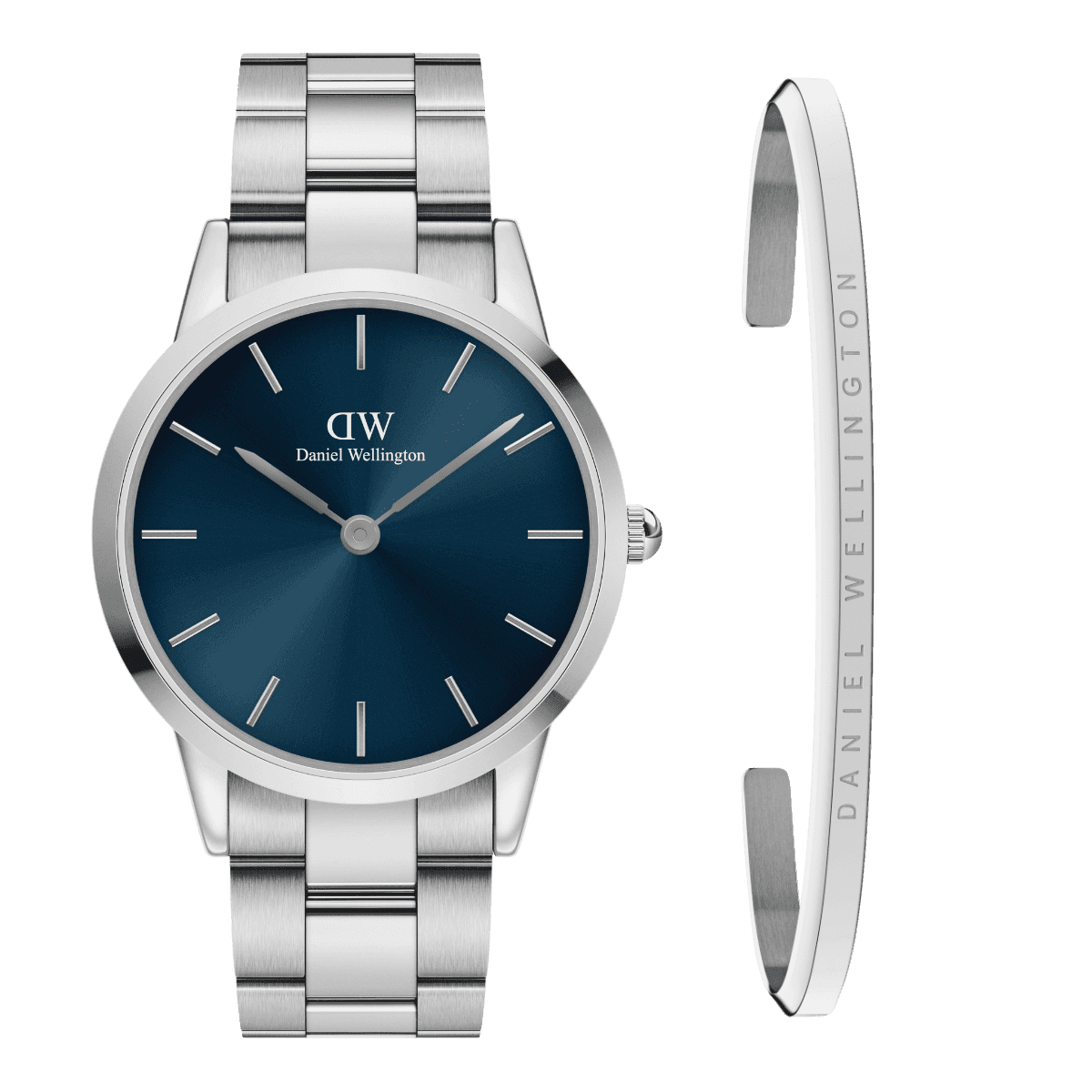 Daniel Wellington DW Iconic Link Arctic + Bracelet 40mm Sølv