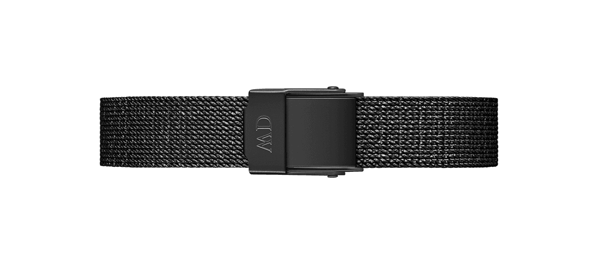 Daniel Wellington DW Lenke Quadro / Petite Pressed Ashfield 24mm Black