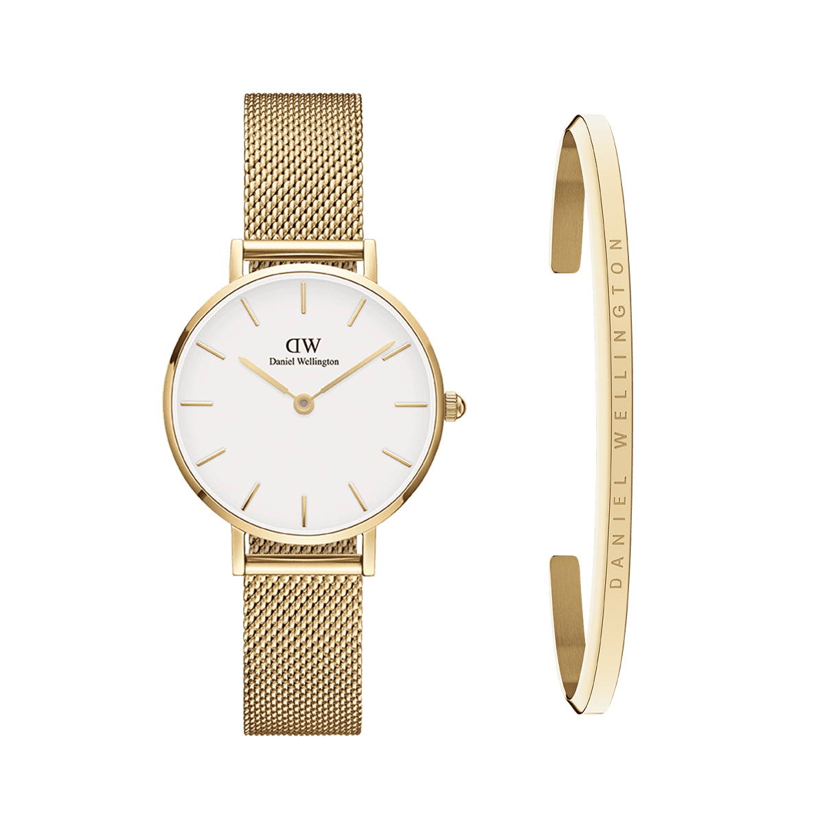 Daniel Wellington DW Petite Evergold + Bracelet 28mm Gold